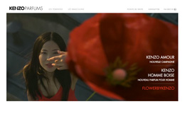 KENZO PARFUMS, Site institutionnel